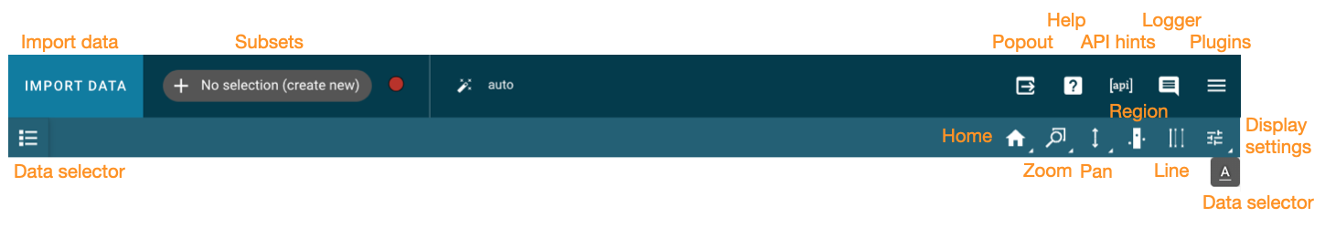 Specviz Toolbar